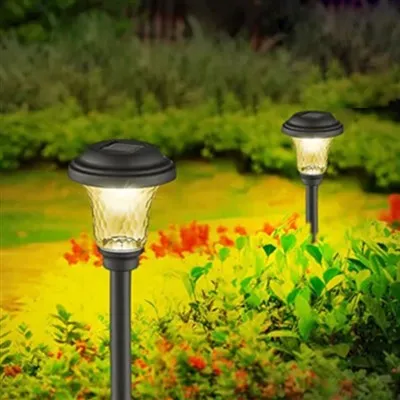 Lampu Pancang Suria Rumput Tudung Lampu Heksagon