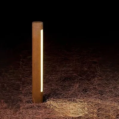Lampu Bollard Lekapan Lampu Luar di Corten